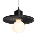 Mini Pendants Metal Shade by Justice Designs ( 102 | CER-6325-CRB-MBLK-WTCD Radiance ) 