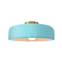 Semi-Flush Mts. Bowl Style by Justice Designs ( 102 | CER-6343-RFPL-BRSS Radiance ) 