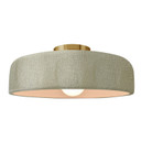 Semi-Flush Mts. Bowl Style by Justice Designs ( 102 | CER-6345-CKC-BRSS Radiance ) 