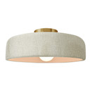 Semi-Flush Mts. Bowl Style by Justice Designs ( 102 | CER-6345-CRK-BRSS Radiance ) 
