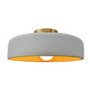 Semi-Flush Mts. Bowl Style by Justice Designs ( 102 | CER-6345-MTGD-BRSS Radiance ) 