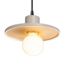 Mini Pendants Metal Shade by Justice Designs ( 102 | CER-6325-MTGD-MBLK-BKCD Radiance ) 