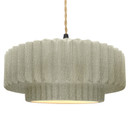 Pendants Drum Shade by Justice Designs ( 102 | CER-6555-CKC-MBLK-BEIG-TWST Radiance ) 