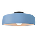 Semi-Flush Mts. Bowl Style by Justice Designs ( 102 | CER-6345-SKBL-MBLK Radiance ) 