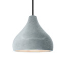 Mini Pendants Glass Down by Justice Designs ( 102 | CER-6563-CONC-MBLK-RIGID Radiance ) 