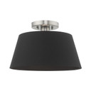 Semi-Flush Mts. Drum Shade by Livex Lighting ( 107 | 51352-91 Belclaire ) 