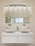 Bathroom Fixtures Five+Lights by Justice Designs ( 102 | CLD-8596-30-NCKL Clouds ) 