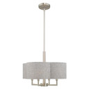 Mini Chandeliers Drum Shade by Livex Lighting ( 107 | 51364-91 Kalmar ) 