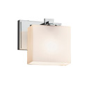 Sconces Single Glass by Justice Designs ( 102 | FSN-8447-55-OPAL-CROM-LED1-700 Fusion ) 