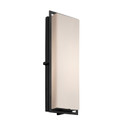 Exterior Wall Mt./Flush by Justice Designs ( 102 | FSN-7564W-OPAL-MBLK Fusion ) 