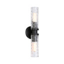 Sconces Double Glass by Matteo Lighting ( 423 | W32112BK Weaver ) 