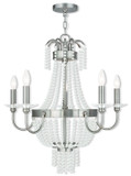Mid. Chandeliers Candle by Livex Lighting ( 107 | 51845-91 Valentina ) 