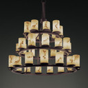Large Chandeliers Glass Shade by Justice Designs ( 102 | FAL-8712-10-DBRZ LumenAria ) 