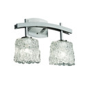 Bathroom Fixtures Two Lights by Justice Designs ( 102 | GLA-8592-30-LACE-NCKL Veneto Luce ) 