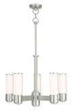 Mid. Chandeliers Glass Up by Livex Lighting ( 107 | 52105-91 Weston ) 