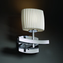 Sconces Single Glass by Justice Designs ( 102 | POR-8597-30-PLET-CROM Limoges ) 