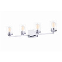 Bathroom Fixtures Four Lights by Justice Designs ( 102 | FSN-8094-CLER-CROM Fusion ) 