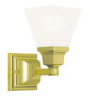 Sconces Single Glass by Livex Lighting ( 107 | 1031-02 Mission ) 