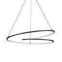 Mid. Chandeliers Ring/Halo by Kuzco Lighting ( 347 | PD11132-BK Twist ) 