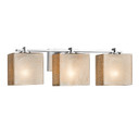 Bathroom Fixtures Three Lights by Justice Designs ( 102 | FSN-8443-55-MROR-CROM Fusion ) 