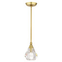 Mini Pendants Glass Down by Livex Lighting ( 107 | 47071-08 Brussels ) 
