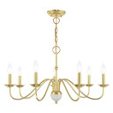 Mid. Chandeliers Candle by Livex Lighting ( 107 | 52167-02 Windsor ) 