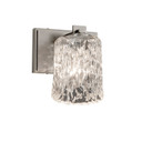 Sconces Single Glass by Justice Designs ( 102 | GLA-8441-16-CLRT-NCKL Veneto Luce ) 