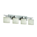 Bathroom Fixtures Four Lights by Justice Designs ( 102 | CLD-8704-30-NCKL Clouds ) 