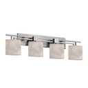 Bathroom Fixtures Four Lights by Justice Designs ( 102 | CLD-8704-30-NCKL-LED4-2800 Clouds ) 