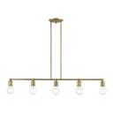 Linear/Island 4 Light + by Livex Lighting ( 107 | 47165-01 Lansdale ) 