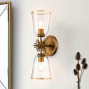 Sconces Double Glass by Lucas + McKearn ( 175 | SC00957G-2 Staring ) 