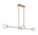 Linear/Island 4 Light + by Matteo Lighting ( 423 | C81704AGCL Novo ) 