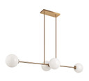 Linear/Island 4 Light + by Matteo Lighting ( 423 | C81704AGOP Novo ) 