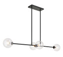 Linear/Island 4 Light + by Matteo Lighting ( 423 | C81704BKCL Novo ) 