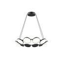 Mid. Chandeliers Glass Down by Kuzco Lighting ( 347 | CH72225-BK Novel ) 