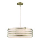 Pendants Drum Shade by Livex Lighting ( 107 | 55114-01 Blanchard ) 