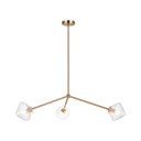 Mid. Chandeliers Glass Down by Matteo Lighting ( 423 | C81743AGCL Novo ) 
