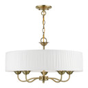 Mid. Chandeliers Drum Shade by Livex Lighting ( 107 | 41775-01 Edinburgh ) 