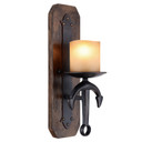 Sconces Single Glass by Livex Lighting ( 107 | 4861-67 Cape May ) 