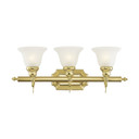 Bathroom Fixtures Three Lights by Livex Lighting ( 107 | 1283-02 French Regency ) 