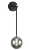 Sconces Single Glass by Matteo Lighting ( 423 | W81001SM Magma ) 