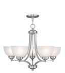 Mid. Chandeliers Glass Up by Livex Lighting ( 107 | 4215-91 Somerset ) 