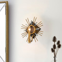 Sconces Single Candle by Lucas + McKearn ( 175 | SC90647G-1 Sun King ) 