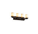 Bathroom Fixtures Four Lights by Justice Designs ( 102 | CLD-8774-10-DBRZ Clouds ) 