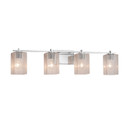 Bathroom Fixtures Four Lights by Justice Designs ( 102 | FSN-8444-15-SEED-CROM-LED4-2800 Fusion ) 
