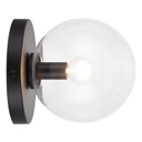 Sconces Single Glass by Matteo Lighting ( 423 | WX06001BKCL Cosmo ) 