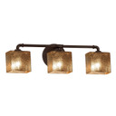 Bathroom Fixtures Three Lights by Justice Designs ( 102 | FSN-8463-55-MROR-DBRZ Fusion ) 