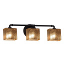 Bathroom Fixtures Three Lights by Justice Designs ( 102 | FSN-8463-55-MROR-MBLK Fusion ) 