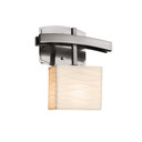 Sconces Single Glass by Justice Designs ( 102 | PNA-8597-55-WAVE-NCKL-LED1-700 Porcelina ) 