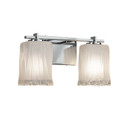 Bathroom Fixtures Two Lights by Justice Designs ( 102 | GLA-8442-26-WTFR-CROM Veneto Luce ) 